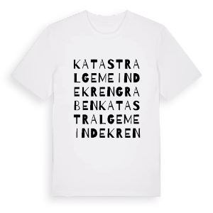 Katastralgemeinde Krengraben ordlek t-shirt – ekologisk bomull t-shirt från Pinshirt