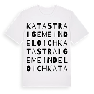 Katastralgemeinde Loich ordlek t-shirt – ekologisk bomull t-shirt från Pinshirt