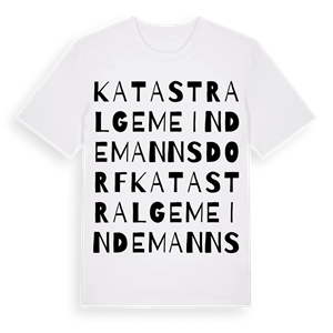 Katastralgemeinde Mannsdorf ordlek t-shirt – ekologisk bomull t-shirt från Pinshirt
