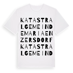 Katastralgemeinde Maria Enzersdorf ordlek t-shirt – ekologisk bomull t-shirt från Pinshirt