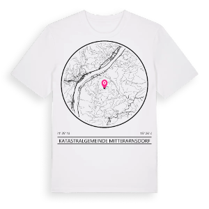 Katastralgemeinde Mitterarnsdorf t-shirt – ekologisk bomull t-shirt från Pinshirt