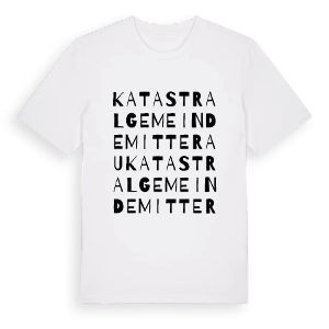 Katastralgemeinde Mitterau ordlek t-shirt – ekologisk bomull t-shirt från Pinshirt