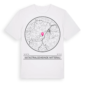 Katastralgemeinde Mitterau t-shirt – ekologisk bomull t-shirt från Pinshirt