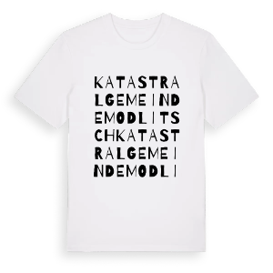 Katastralgemeinde Modlitsch ordlek t-shirt – ekologisk bomull t-shirt från Pinshirt