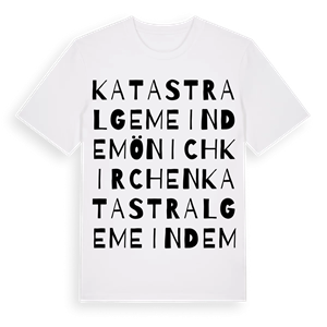 Katastralgemeinde Mönichkirchen ordlek t-shirt – ekologisk bomull t-shirt från Pinshirt