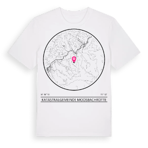 Katastralgemeinde Moosbachrotte t-shirt – ekologisk bomull t-shirt från Pinshirt