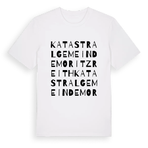 Katastralgemeinde Moritzreith ordlek t-shirt – ekologisk bomull t-shirt från Pinshirt