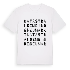 Katastralgemeinde Neumarkt ordlek t-shirt – ekologisk bomull t-shirt från Pinshirt
