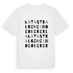 Katastralgemeinde Obererla ordlek t-shirt – ekologisk bomull t-shirt från Pinshirt