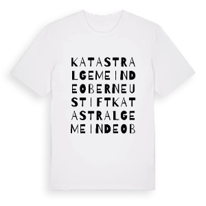 Katastralgemeinde Oberneustift ordlek t-shirt – ekologisk bomull t-shirt från Pinshirt
