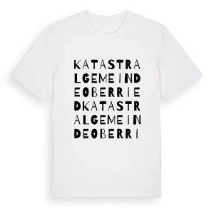 Katastralgemeinde Oberried ordlek t-shirt – ekologisk bomull t-shirt från Pinshirt