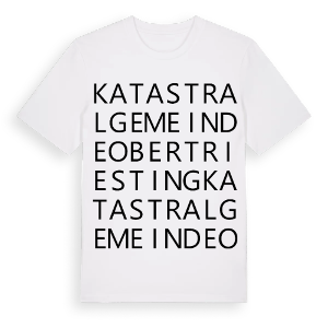 Katastralgemeinde Obertriesting ordlek t-shirt – ekologisk bomull t-shirt från Pinshirt
