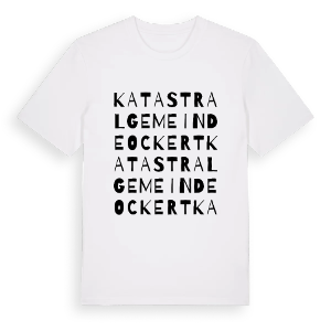 Katastralgemeinde Ockert ordlek t-shirt – ekologisk bomull t-shirt från Pinshirt