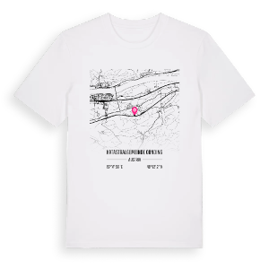 Katastralgemeinde Ornding karta t-shirt – ekologisk bomull t-shirt från Pinshirt