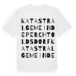 Katastralgemeinde Perchtoldsdorf ordlek t-shirt – ekologisk bomull t-shirt från Pinshirt