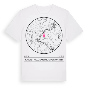 Katastralgemeinde Perwarth t-shirt – ekologisk bomull t-shirt från Pinshirt