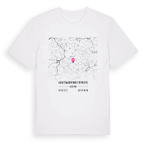 Katastralgemeinde Perwolfs karta t-shirt – ekologisk bomull t-shirt från Pinshirt