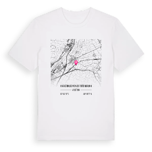 Katastralgemeinde Pottenbrunn karta t-shirt – ekologisk bomull t-shirt från Pinshirt