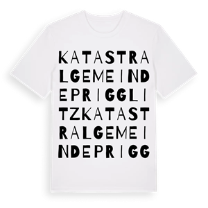 Katastralgemeinde Prigglitz ordlek t-shirt – ekologisk bomull t-shirt från Pinshirt