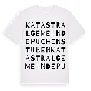 Katastralgemeinde Puchenstuben ordlek t-shirt – ekologisk bomull t-shirt från Pinshirt