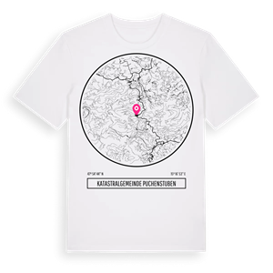 Katastralgemeinde Puchenstuben t-shirt – ekologisk bomull t-shirt från Pinshirt
