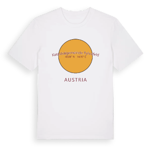 Katastralgemeinde Pyhrafeld cirkel t-shirt – ekologisk bomull t-shirt från Pinshirt
