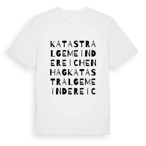 Katastralgemeinde Reichenhag ordlek t-shirt – ekologisk bomull t-shirt från Pinshirt