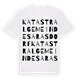 Katastralgemeinde Sarasdorf ordlek t-shirt