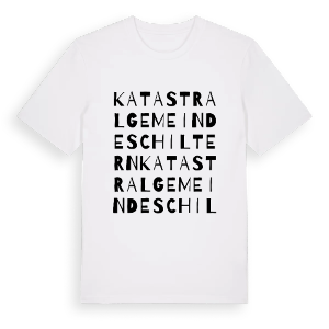 Katastralgemeinde Schiltern ordlek t-shirt – ekologisk bomull t-shirt från Pinshirt