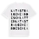 Katastralgemeinde Schlatten ordlek t-shirt