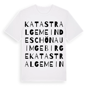 Katastralgemeinde Schönau im Gebirge ordlek t-shirt – ekologisk bomull t-shirt från Pinshirt