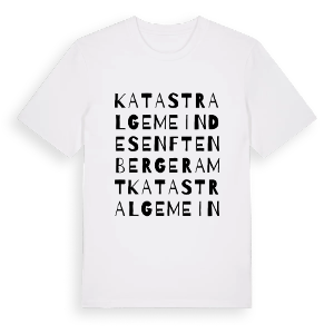Katastralgemeinde Senftenbergeramt ordlek t-shirt – ekologisk bomull t-shirt från Pinshirt