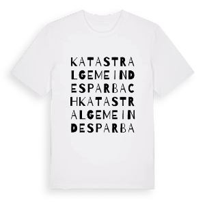 Katastralgemeinde Sparbach ordlek t-shirt – ekologisk bomull t-shirt från Pinshirt