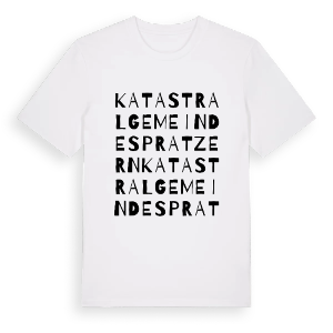Katastralgemeinde Spratzern ordlek t-shirt – ekologisk bomull t-shirt från Pinshirt