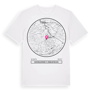 Katastralgemeinde St. Corona am Wechsel t-shirt – ekologisk bomull t-shirt från Pinshirt