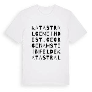 Katastralgemeinde St. Georgen am Steinfelde ordlek t-shirt – ekologisk bomull t-shirt från Pinshirt