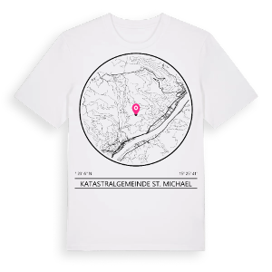 Katastralgemeinde St. Michael t-shirt – ekologisk bomull t-shirt från Pinshirt