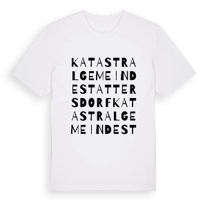 Katastralgemeinde Stattersdorf ordlek t-shirt – ekologisk bomull t-shirt från Pinshirt