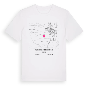 Katastralgemeinde Steinfeld karta t-shirt – ekologisk bomull t-shirt från Pinshirt