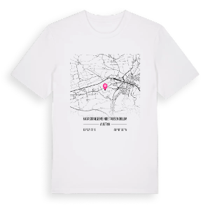 Katastralgemeinde Tausendblum karta t-shirt – ekologisk bomull t-shirt från Pinshirt