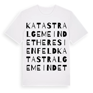 Katastralgemeinde Theresienfeld ordlek t-shirt – ekologisk bomull t-shirt från Pinshirt