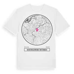 Katastralgemeinde Trattenbach t-shirt – ekologisk bomull t-shirt från Pinshirt