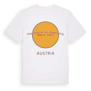 Katastralgemeinde Untertriesting cirkel t-shirt – ekologisk bomull t-shirt från Pinshirt