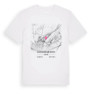 Katastralgemeinde Viehofen karta t-shirt – ekologisk bomull t-shirt från Pinshirt