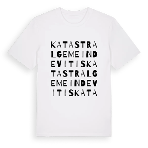 Katastralgemeinde Vitis ordlek t-shirt – ekologisk bomull t-shirt från Pinshirt