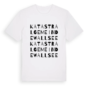 Katastralgemeinde Wallsee ordlek t-shirt – ekologisk bomull t-shirt från Pinshirt