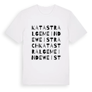 Katastralgemeinde Weistrach ordlek t-shirt – ekologisk bomull t-shirt från Pinshirt