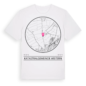Katastralgemeinde Weitern t-shirt – ekologisk bomull t-shirt från Pinshirt