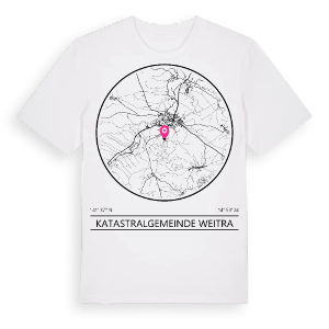 Katastralgemeinde Weitra t-shirt – ekologisk bomull t-shirt från Pinshirt