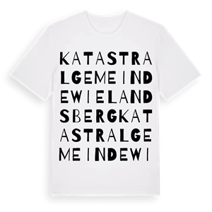 Katastralgemeinde Wielandsberg ordlek t-shirt – ekologisk bomull t-shirt från Pinshirt